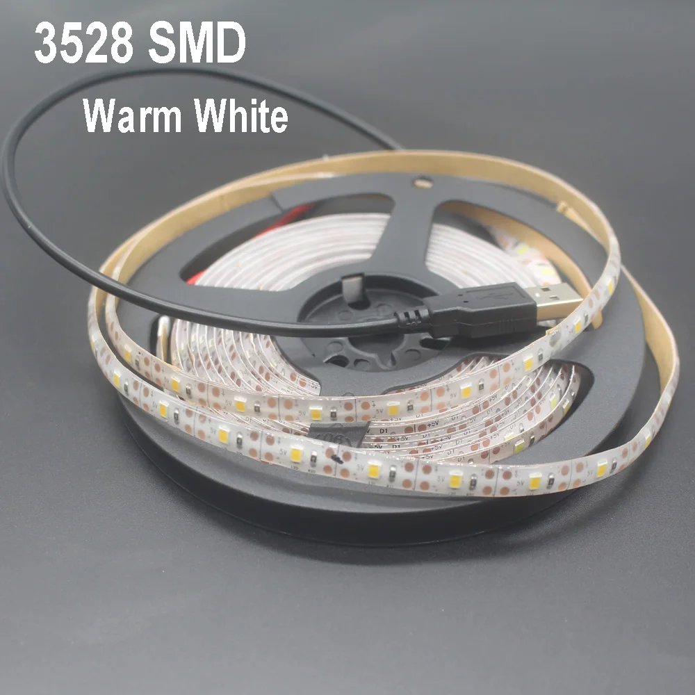 Светодиодная ленсветильник RGB 2835 3528 SMD HD TV подсветсветильник экрана настольного