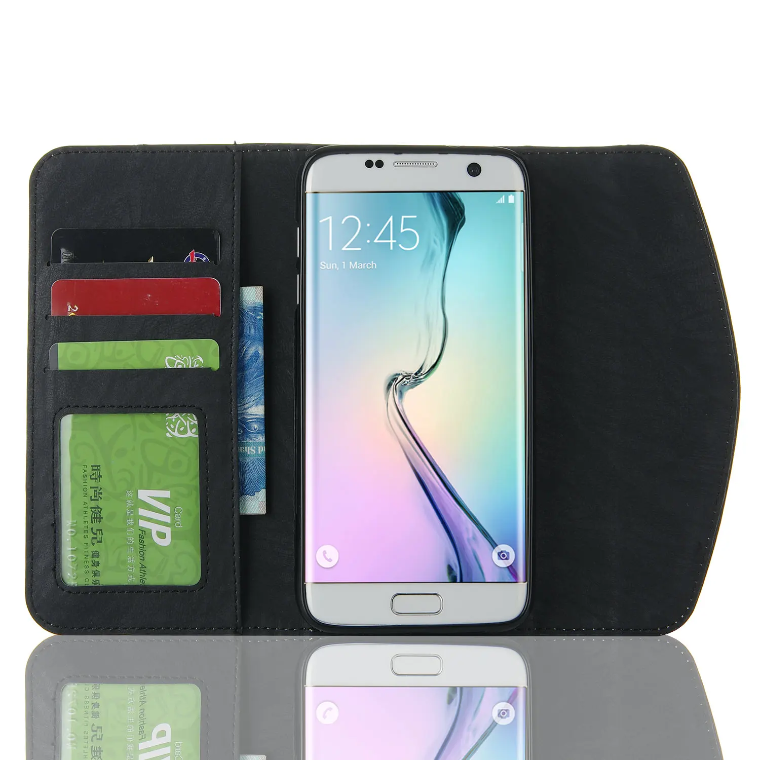 L-FADNUT роскошный элегантный блестящий кожаный чехол-кошелек для samsung Galaxy A3 A5 A7, чехол-книжка для телефона для женщин