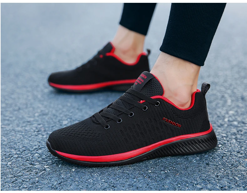 Size 47 Cool Fly-Wire Running Shoes Men Sneakers Zapatillas Hombre Deportiva Sport Shoes City Run Professional Training Shoes
