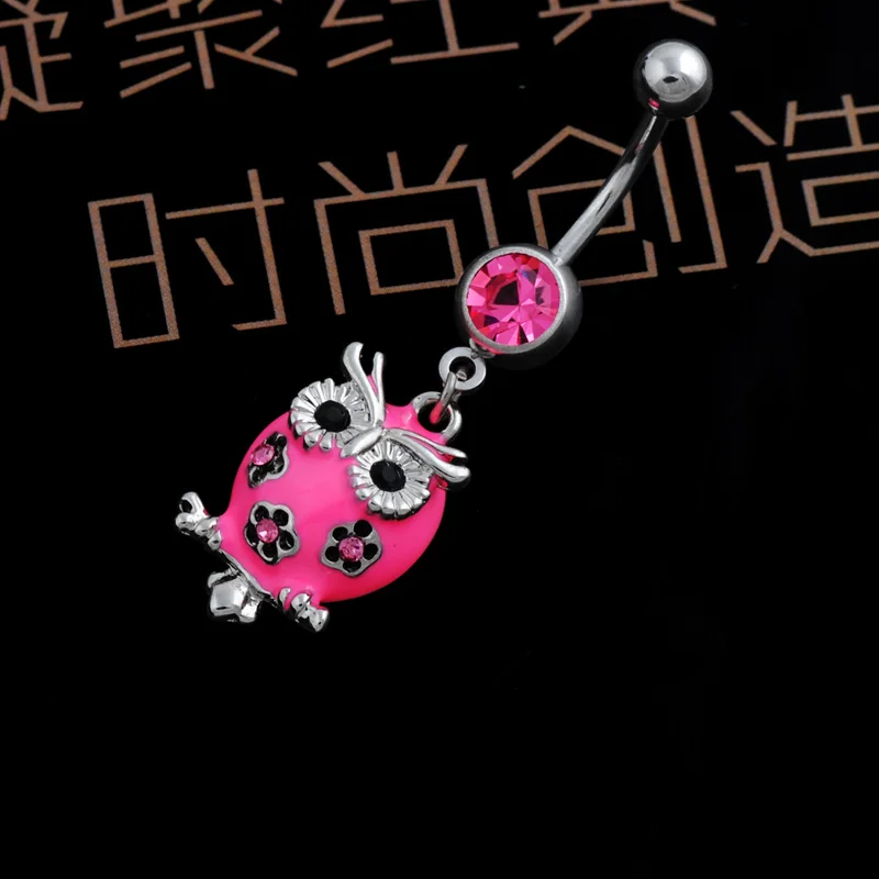 Китайская фабрика бриллиантовое розовое милое ювелирное изделие для пирсинга