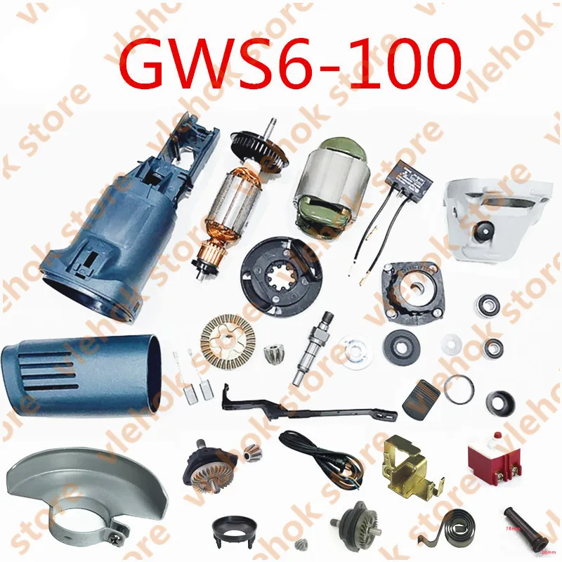 Запчасти для угловой шлифовальной машины BOSCH GWS6 100 GWS 6 100|Аксессуары