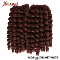 8 75g jumpy wand curl twist crochet braid jamaican bounce african synthetic braiding hair 3pcs high temperature fiber
