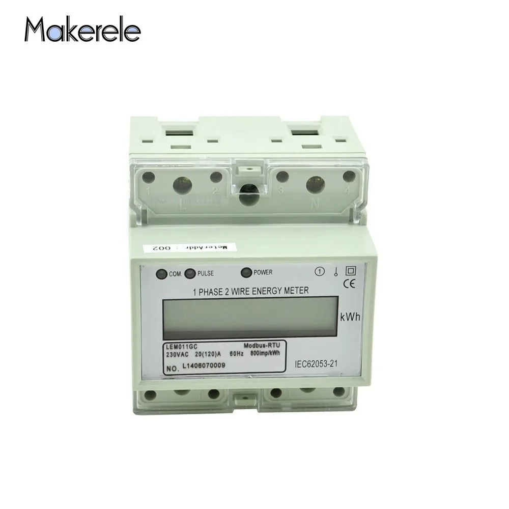 

Новейший продукт din-рейка счетчики электроэнергии MK-LEM011GC доступный 2 провода счетчик энергии ЖК Однофазный Смарт-метр