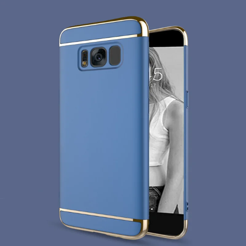 Для Samsung S8 чехол бампер Galaxy s8 задняя крышка роскошный mofi тонкий жесткий 3 в 1
