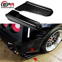 car styling j style carbon fiber rear bumper extension glossy finish bumper spat tuning splitter for nissan r35 gtr 09 10 coupe