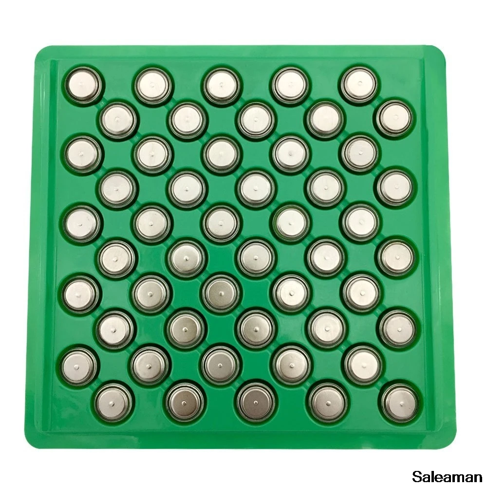 Saleaman 100 шт. LR44 357A A76 303 AG13 SR44SW SP76 L1154 RW82 RW42 Щелочная кнопки сотового Батарея