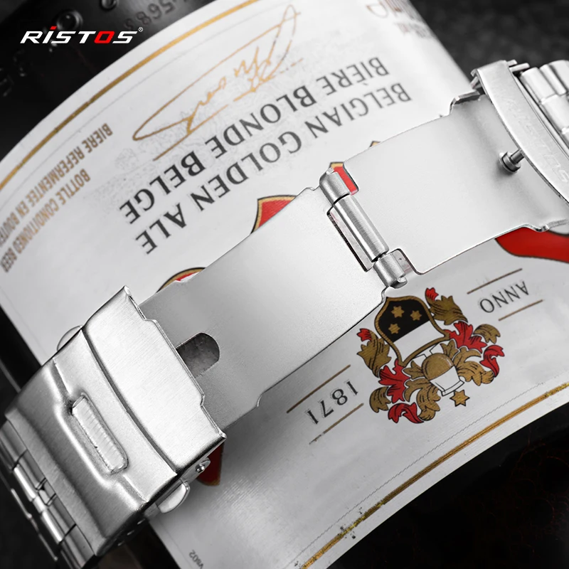 2018 бренд RISTOS Reloj Masculino полностью из нержавеющей стали часы для экстремального
