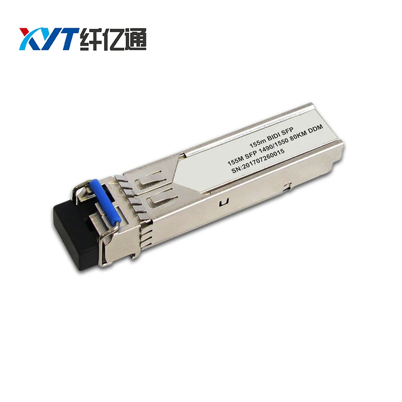 1 пара 1490Tx/1550Rx 1550Tx/1490Rx 155M DFB SFP BIDI оптический модуль приемопередатчика 80 км |