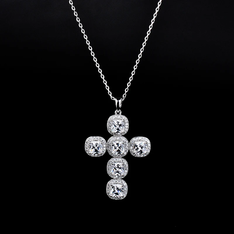 Квадратное чистое циркониевое 2016 новое модное ожерелье с кубическим цирконием