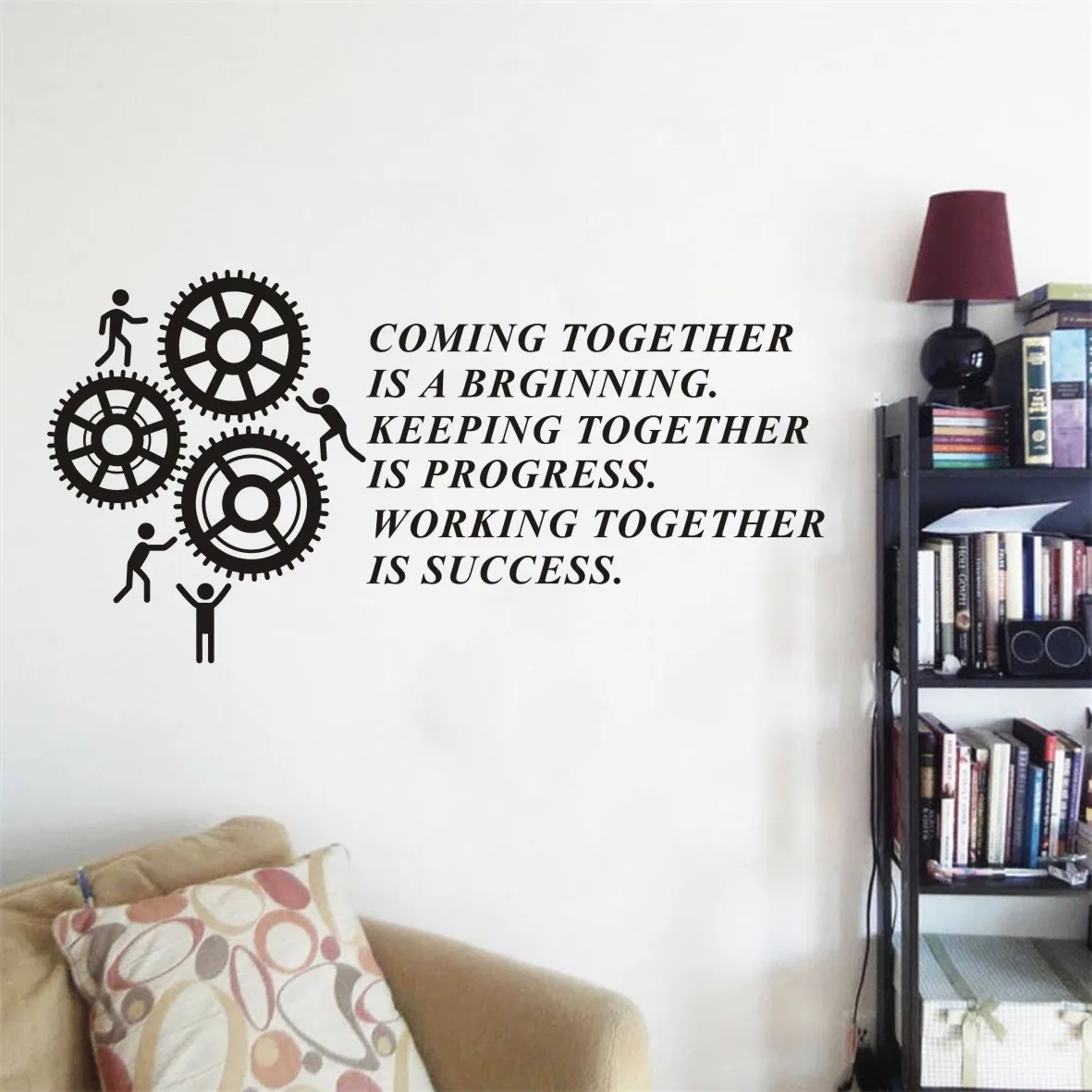 Настенные децентрализованные наклейки работа команды-ключ к успеху