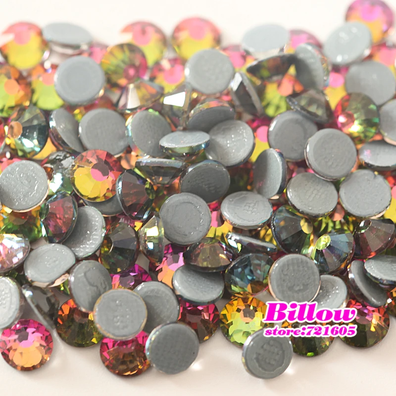 2028 SS6~SS30 High Quality Rainboe Hot Fix Rhinestone Glitter Crystal Flatback Strass Iron On for Clothes B3323 | Дом и сад