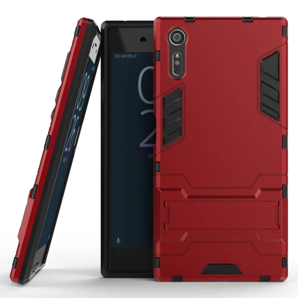 Противоударный защитный чехол для Sony Xperia XZ F8331 F8332 TPU + PC жесткий Fundas Holder |