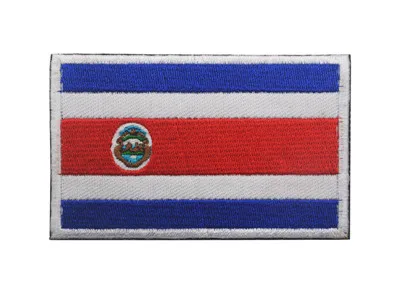 Costa Rica 1 шт. Куба Словакия Колумбии Сербия Уругвай Нигерия Коста-образным вышивальным знаком заплатки флаг для одежды рюкзак пришить патч - Цвет: Costa Rica