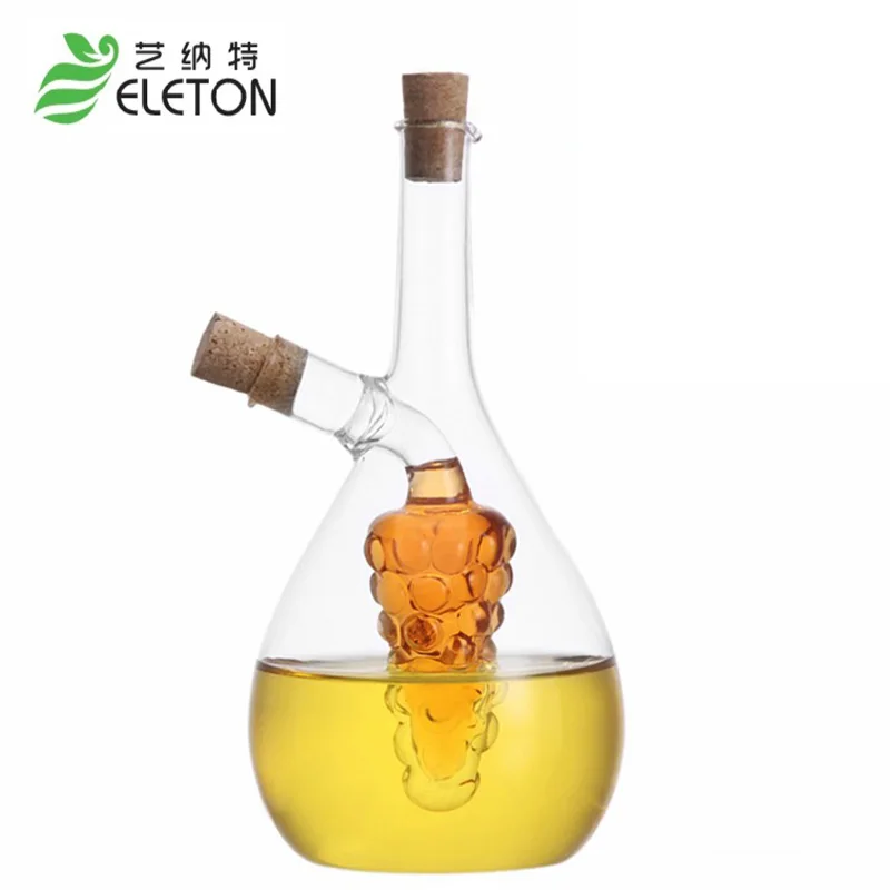 ELETON экологически безопасная большая герметичная стеклянная бутылка для приправ, масла, уксуса, соуса, масленка, уксуса, лодки в подарок - изображение