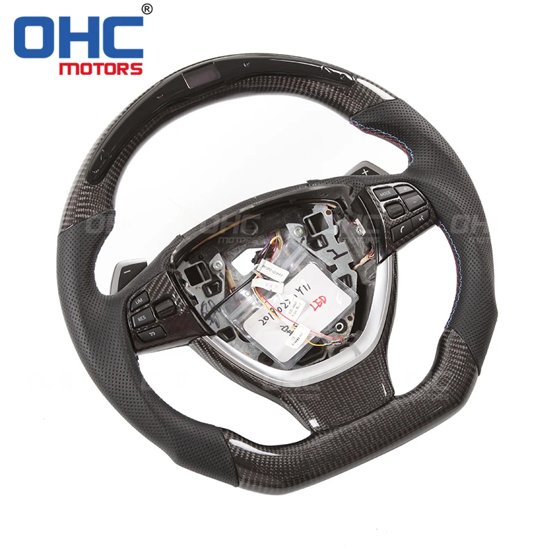 Настоящий руль из углеродного волокна совместим с BMW F10 F12 F01 5 6 7 Seires от OHC