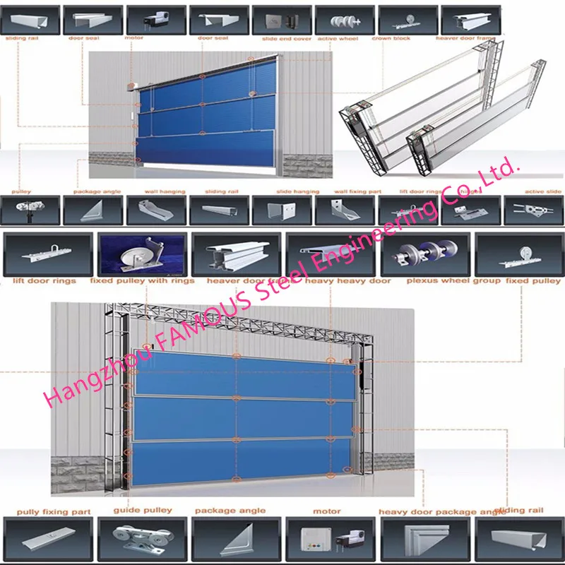Сегментная верхняя вертикальная подъемная стойка секционные промышленные