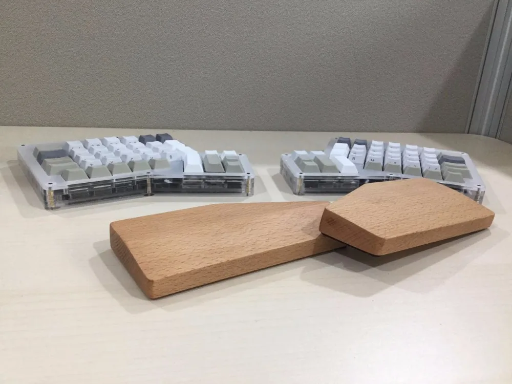 Ergodox наручные Черный орех бука твердой древесины рук деревянные подставки для ergodox механическая клавиатура