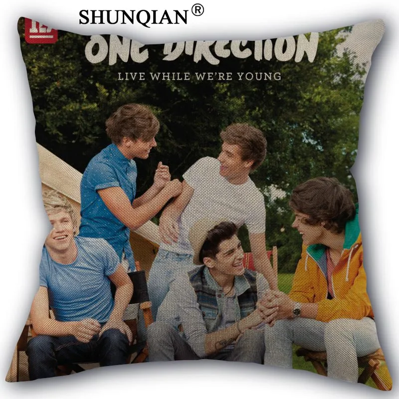 13 Изготовленная на заказ накидка для подушки, One Direction домашний текстиль площадь размером 45*45 см декоративное хлопковое белье, не выцветает и не наволочка Рождественский подарок - Цвет: 13