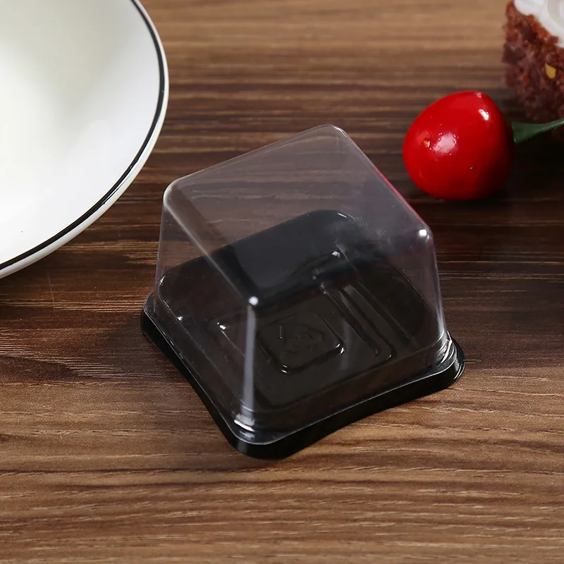 500 шт. пластиковые коробки для украшения торта 6 8x6 8x4 5 см|packaging for cookies|packaging cakespackaging
