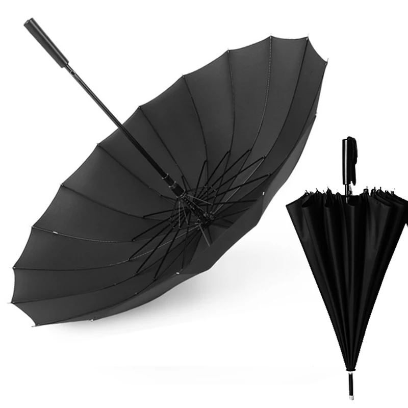 Прямой женский зонт Parapluie креативный увеличивающий рост 16 костей автоматический