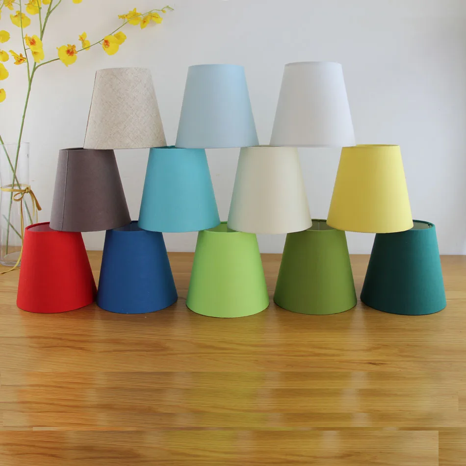 6 шт./лот 2019 новый современный зеленый синий красный... Цветные Абажуры для