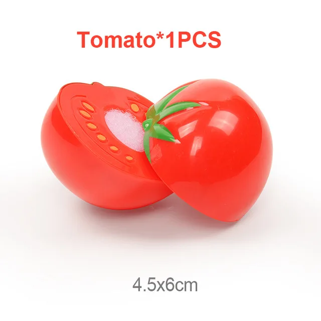 Tomato 1 шт. DIY фрукты овощи еда режущие игрушки дети кухонные игрушки ролевые игры пластиковые миниатюрные еда для кукол подарки для девочек - Цвет: Tomato