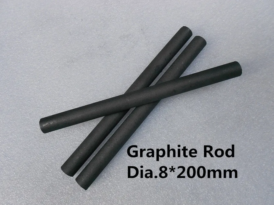 

Dia. 8*200mm graphitized carbon rod / Graphite Stirring Rod / FREE SHIPPING 5pcs