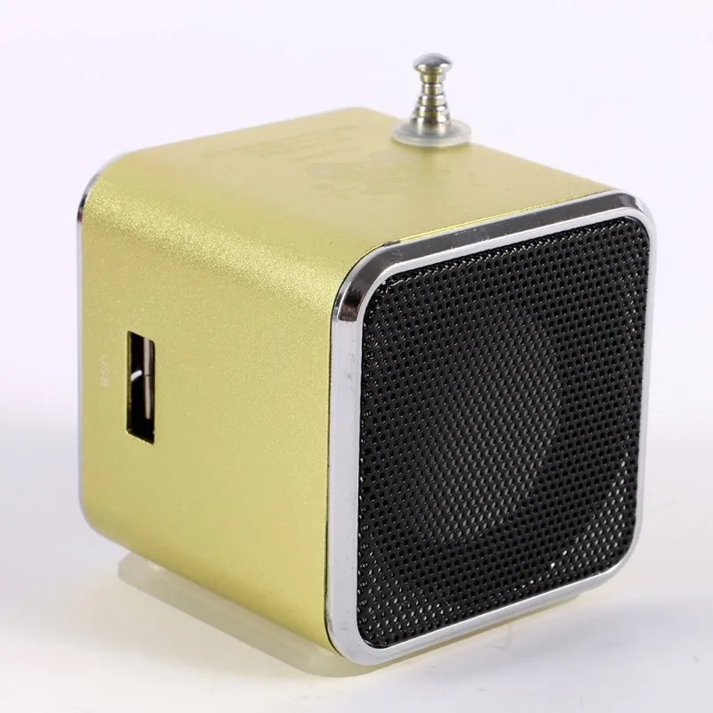 Green Мини-динамик с ЖК-экраном, микро-SD карта игровой динамик, портативный MP3 музыкальный плеер, поддержка fm-радио - Цвет: Green