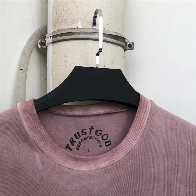 19SS Kanye West футболки с изображением воскресенья сервис Святого Духа CPFM Топ Футболка