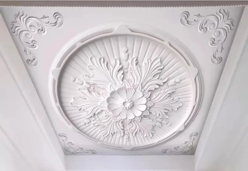 3D обои для домашнего потолка тисненые настенные бумаги в европейском стиле с