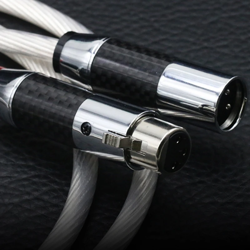 Кабель Hifi 5N OCC 2 XLR папа Мама однотонный аудио кабель Hi End 3 Pin разъемы для микрофона