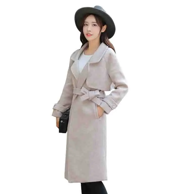 

Ydy df, зимняя Осенняя женская верхняя одежда, шерстяное Женское пальто с отложным воротником в английском стиле