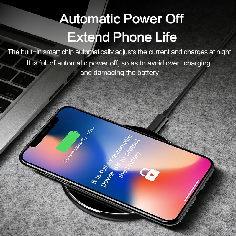 Беспроводное зарядное устройство SmartDevil 10 Вт Qi для iPhone 8/X быстрая Беспроводная