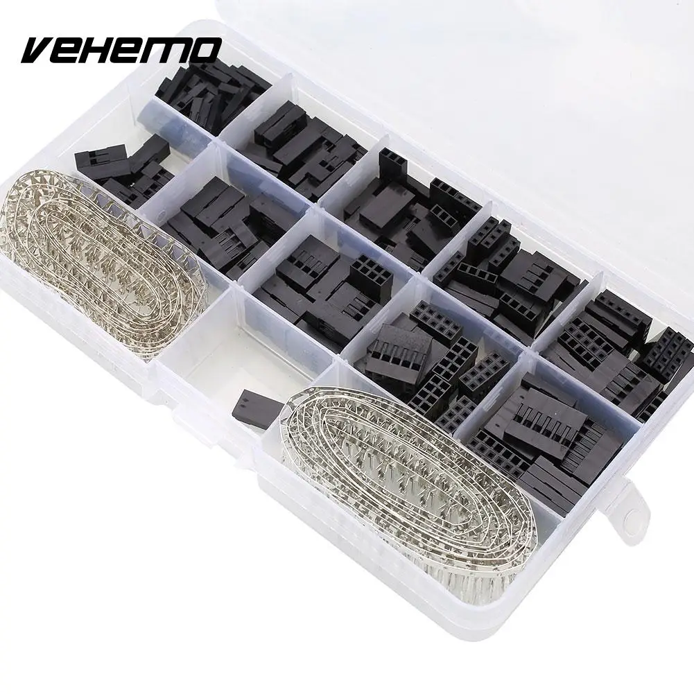 610pcs Connector Pin Header Male/Female Crimp Pins Kit For Dupont Durable New | Автомобили и мотоциклы