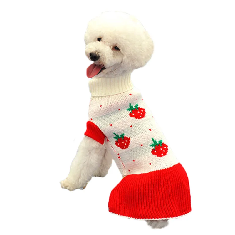 Шерстяное платье-свитер с принтом теплое осенне-зимнее вязаное платье