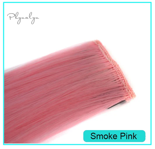 Smoke Pink Синтетические волосы для наращивания для укладки волос 2 шт. заколки для прямых волос модные аксессуары для невесты - Color: Smoke Pink