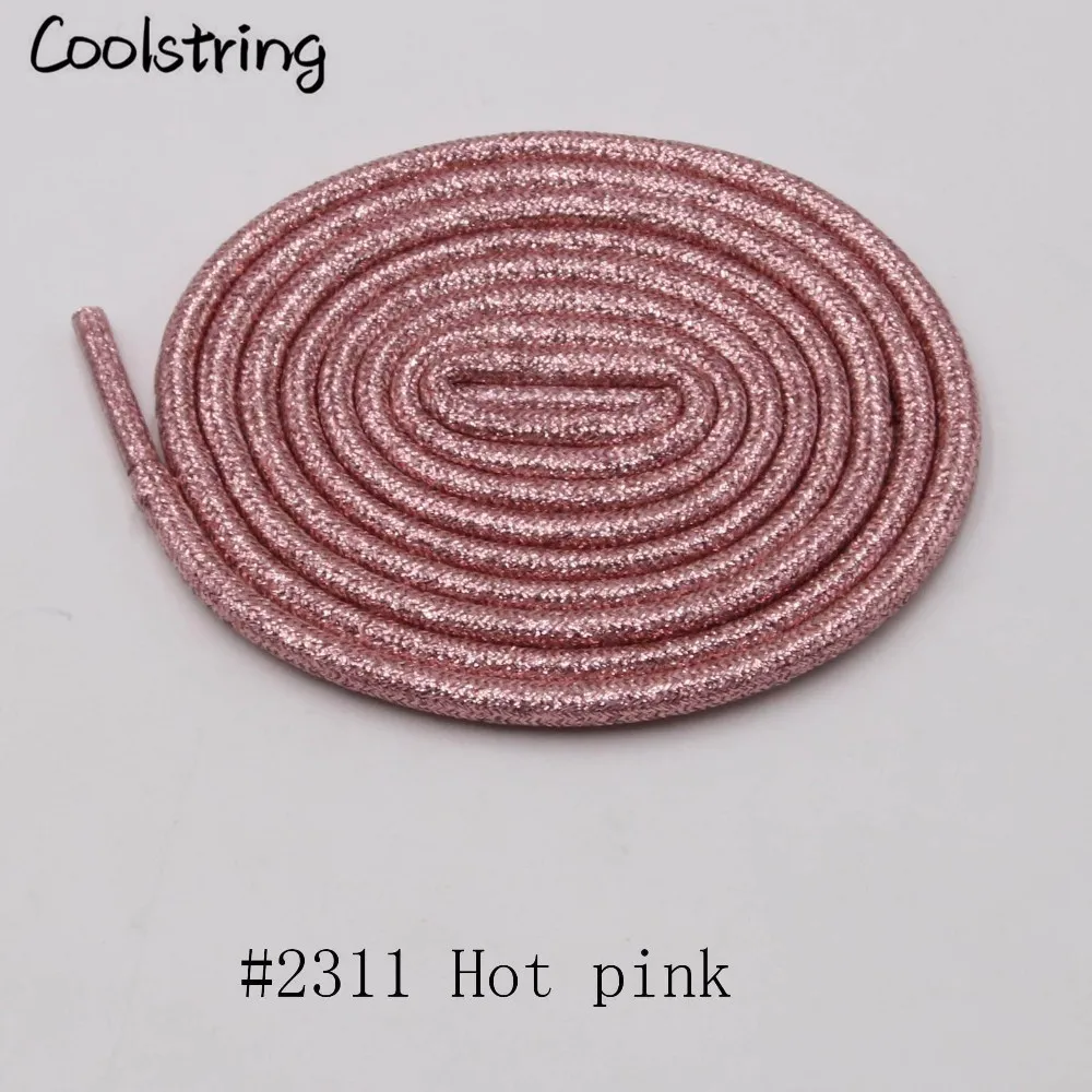 Coolstring однотонные закругленные металлические шнурки блестящие шнурки мигающие Блестящие модные латчеты перламутровые для спорта холст