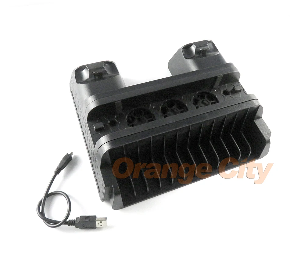 Вертикальный охлаждающий вентилятор для консоли PS4/PS4 Slim/PS4 Pro зарядка контроллера