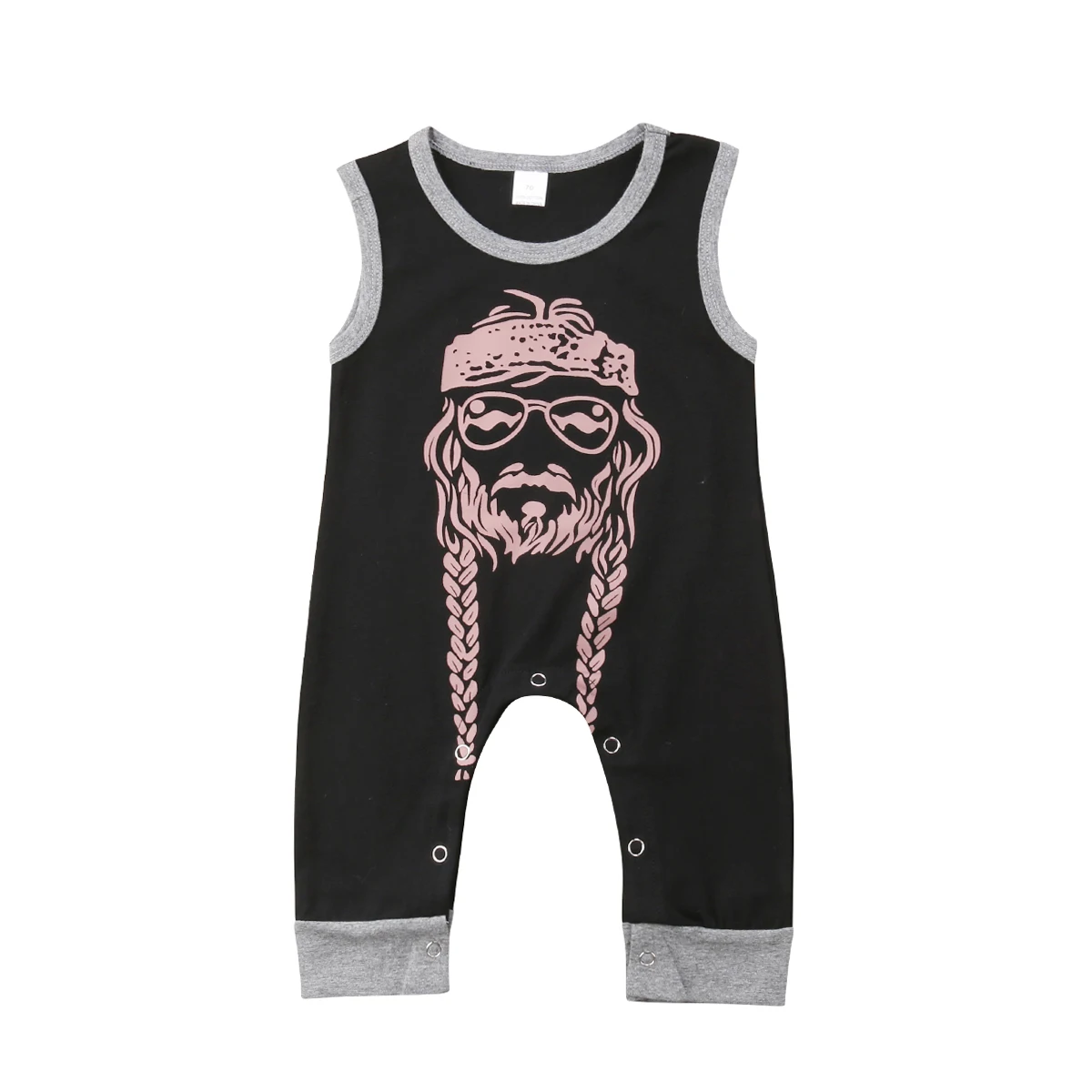 0-24M Cute Newborn Baby Girls Sleeveless Princess Girl Print Cotton Romper Jumpsuit Outfits Clothes | Детская одежда и обувь