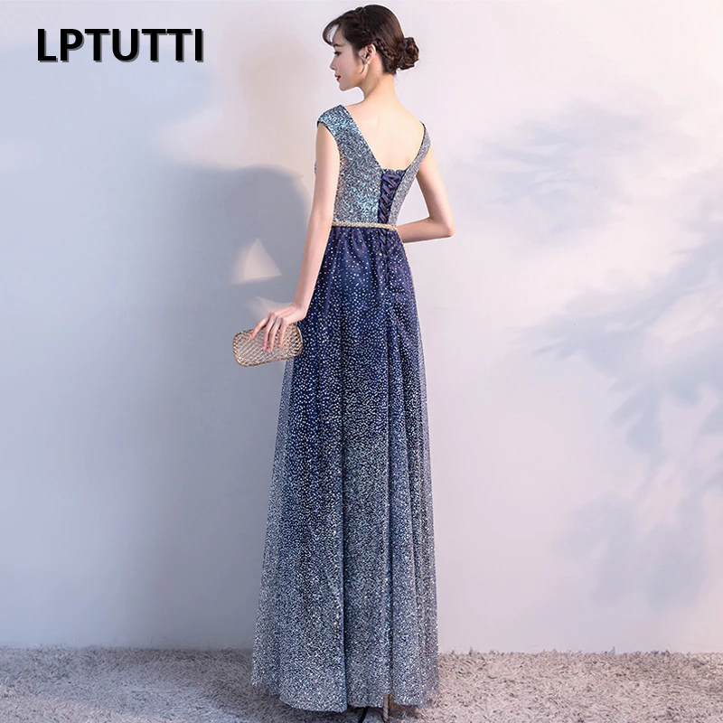LPTUTTI Звездный градиент размера плюс новинка для женщин элегантные Дата церемонии