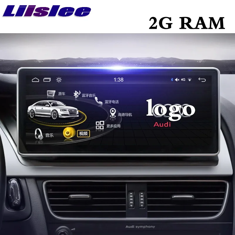 Audi-A4 Liandlee автомобильный мультимедийный плеер NAVI 10,25 дюймов 4G ram для Audi A4 A4L B8 2009~ CarPlay адаптер Радио Стерео gps навигация - Цвет: Audi-A4