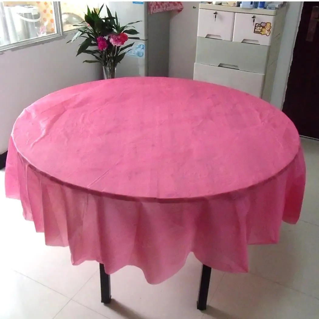 Скатерть Oilproof круг вечерние одноразовые Водонепроницаемый Свадебная