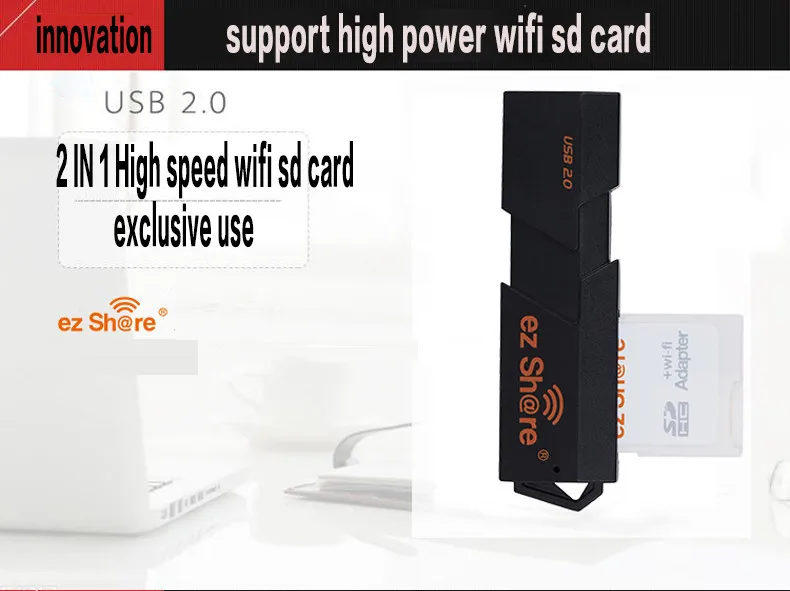 Новое поступление, кардридер Ez Share All In 1, Usb 2,0, смарт-кардридер, флеш-карта, мульти память, для Tf, для Sd адаптера