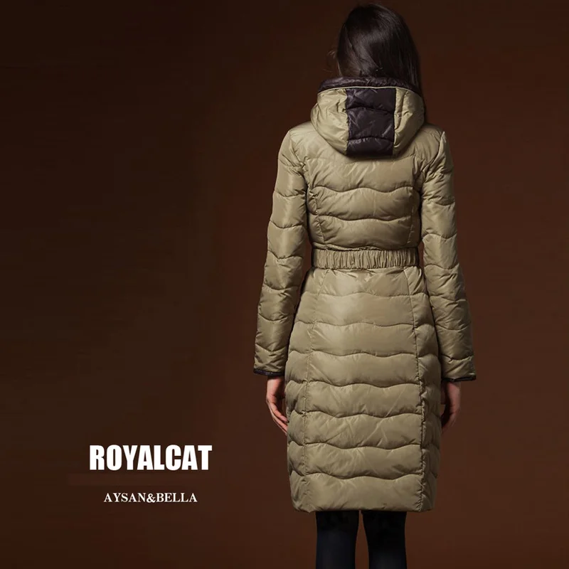 2017 новая мода высокое качество женские зимние длинные пуховики с капюшоном