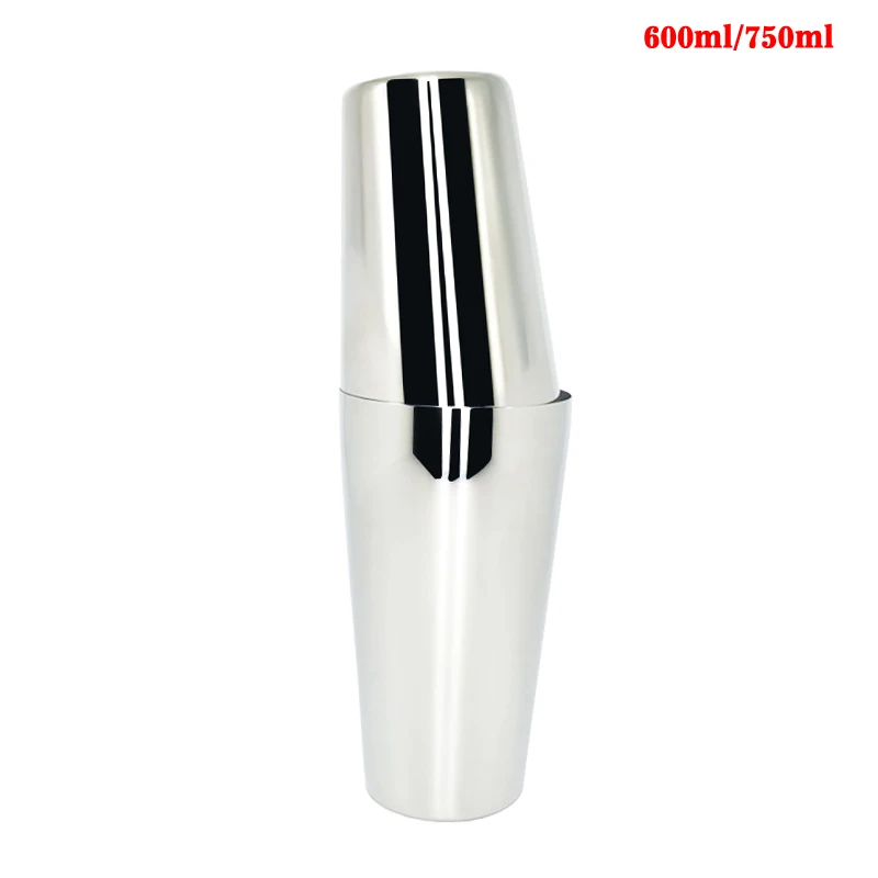 750ML600ML Areyoukan Boston Bartending Kit шейкер для коктейлей набор шейкеров из нержавеющей стали набор инструментов из 11 предметов со стильной бамбуковой подставкой - Цвет: 750ML600ML