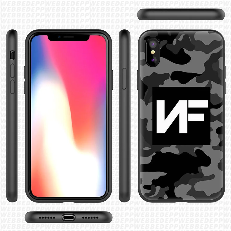 WEBBEDEPP NF Рэппер Мягкий силиконовый чехол для iPhone 11 Pro Xr Xs Max X или 10 8 7 6 6S Plus 5 5S SE Case |