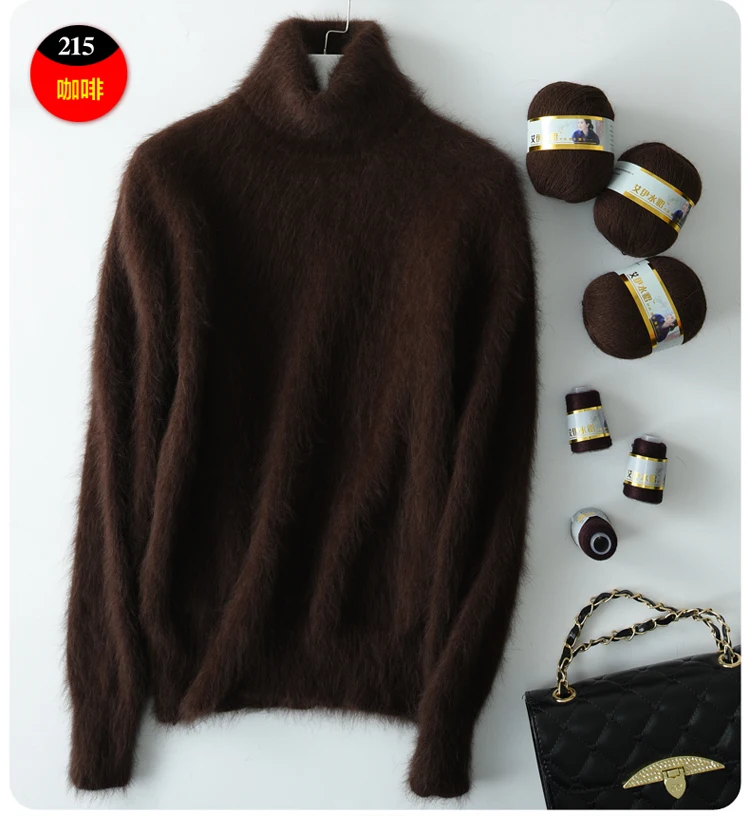 Long Plush Mink Cashmere Yarn Yarn for Knitting Warm Delicate Fluffy Yarn for Hand Sweater Cardigan Hats Soft Yarn for Women Men