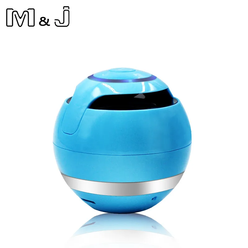 Синий M& J A18 Bluetooth динамик мини портативный беспроводной динамик Саундбар бас Бумбокс звуковая коробка с микрофоном TF карта fm-радио светодиодный свет - Цвет: Синий