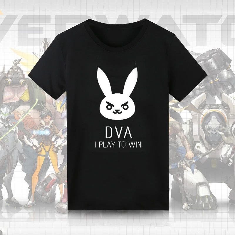 Футболка OW D. VA Хана Сонг летний костюм для косплея футболки повседневные топы с
