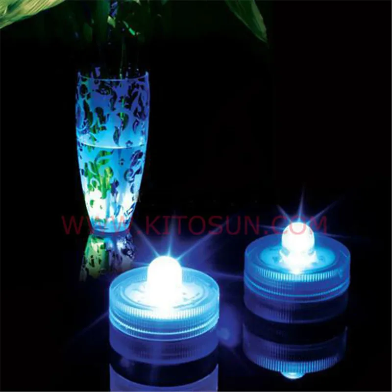 120pcs/Lot 100% Waterproof SUPER Bright LED Floral Tea Light Submersible Floralyte Lantern Party Wedding